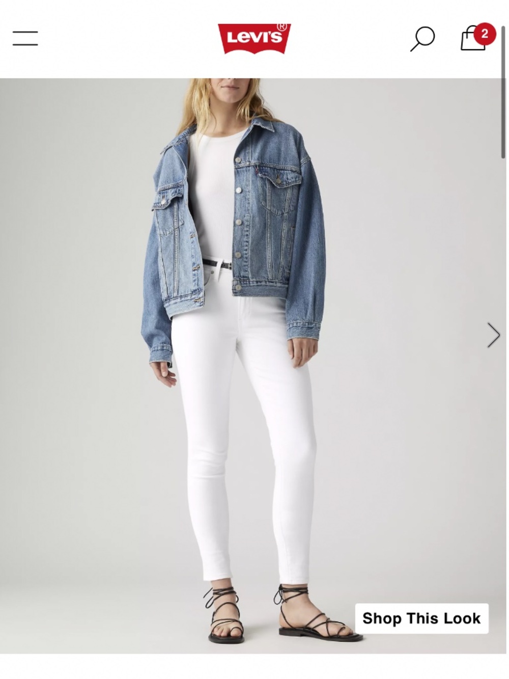 Levi’s 721 high rise skinny jeans